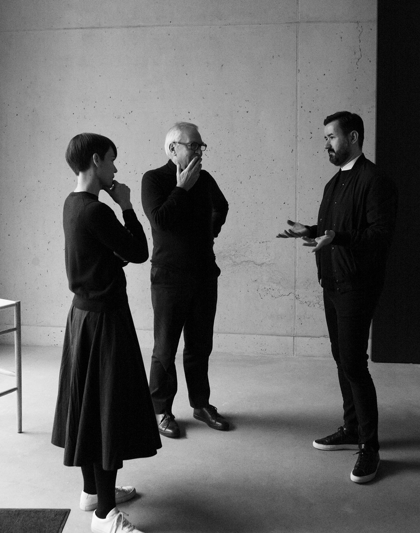 Esther Schulze-Tsatsas, Sir David Chipperfield and Dimitrios Tsatsas.
Photo © Alexander Kilian, Berlin Esther Schulze-Tsatsas, Sir David Chipperfield and Dimitrios Tsatsas.
Photo © Alexander Kilian, Berlin