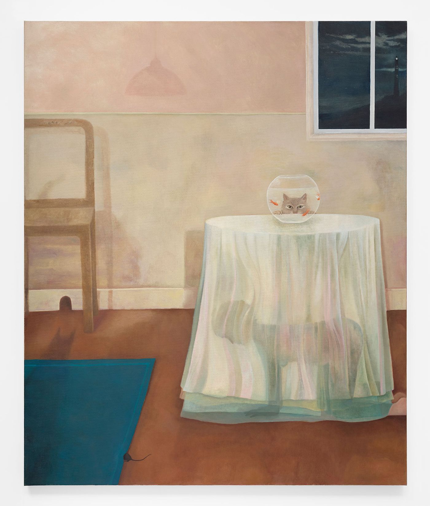 Sophie Milner.
The Waiting Game, 2024. Oil on linen, 140 x 170 cm.
Courtesy of Arusha Gallery.