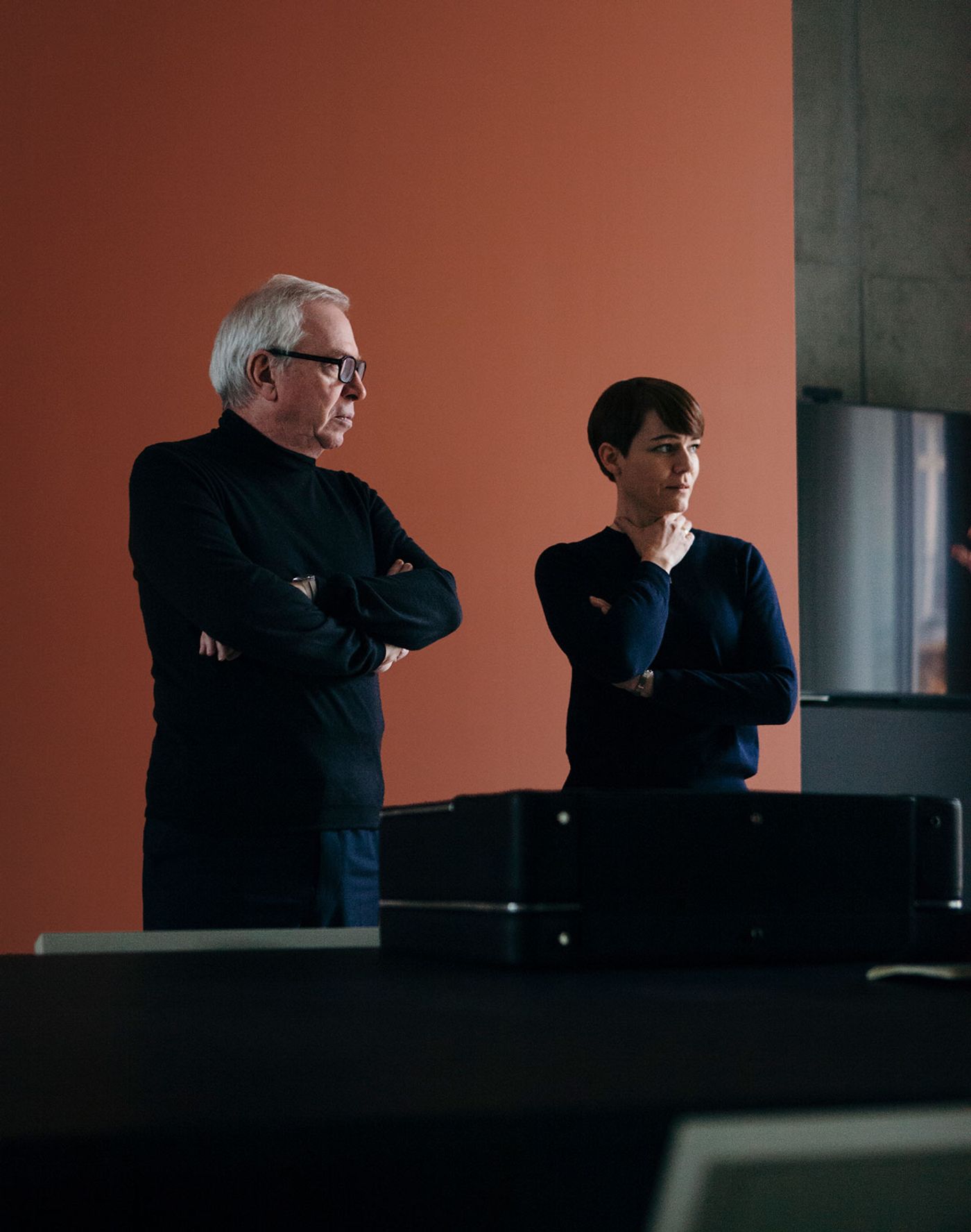 Sir David Chipperfield and Esther Schulze-Tsatsas.
Photo © Alexander Kilian, Berlin Sir David Chipperfield and Esther Schulze-Tsatsas.
Photo © Alexander Kilian, Berlin