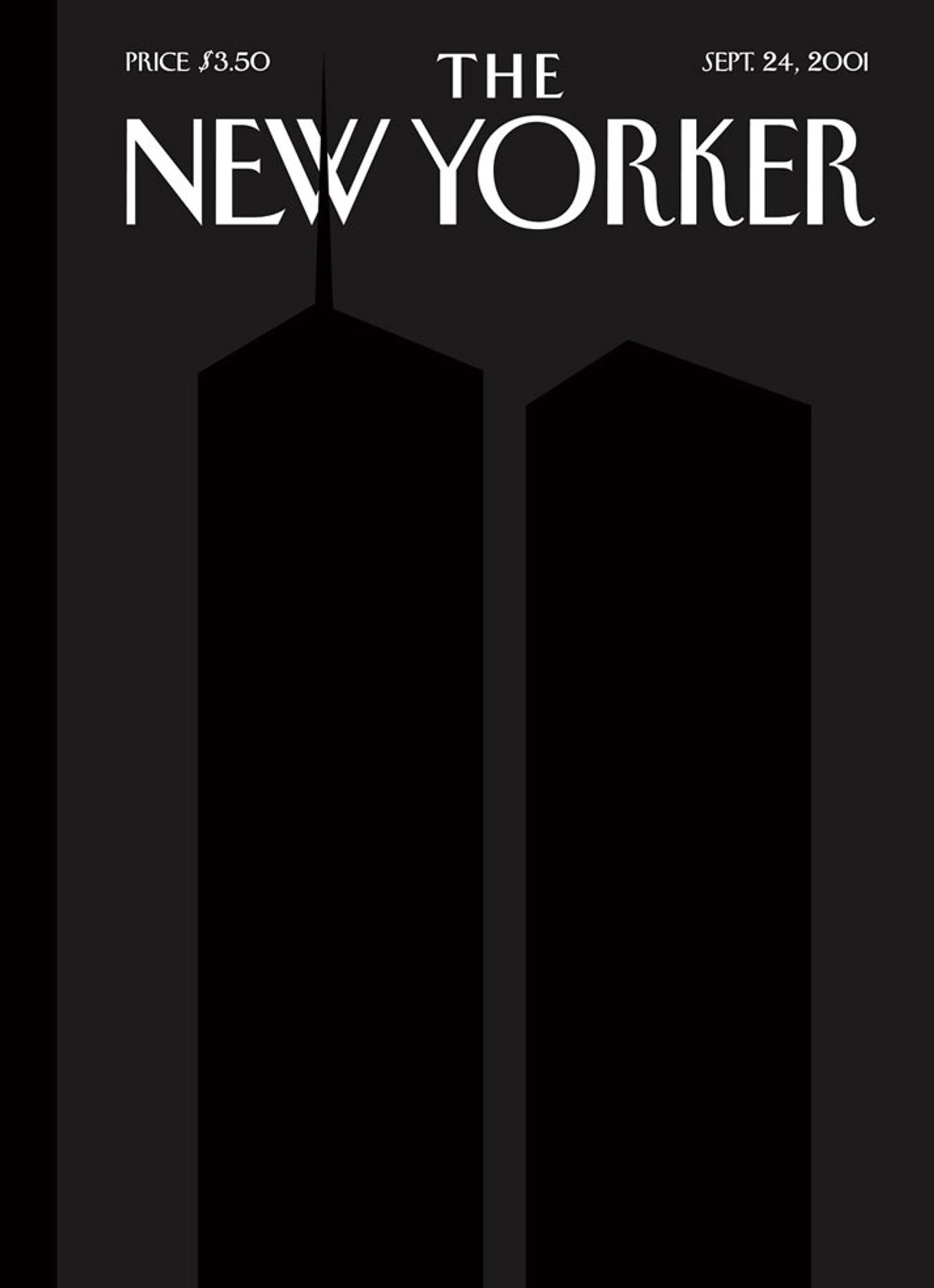 The New Yorker 9/11/2001 cover by Art Spiegelman and Françoise Mouly, September 24, 2001.