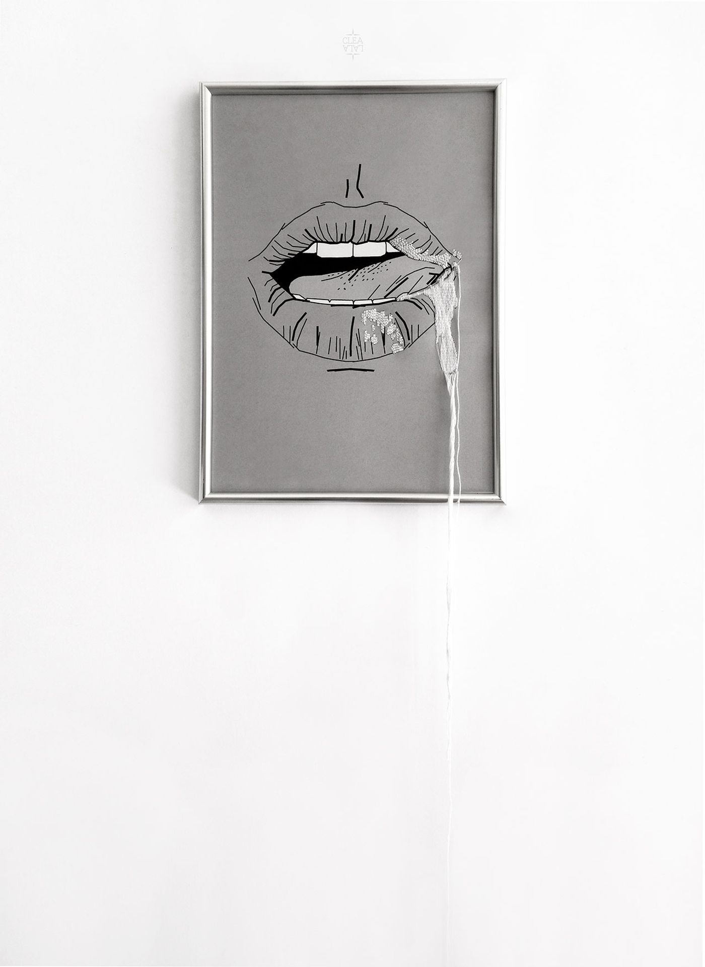 Cléa Lala, The spiteful tongues speak, the good ones give orgasms, 2016. From the series Humeurs.