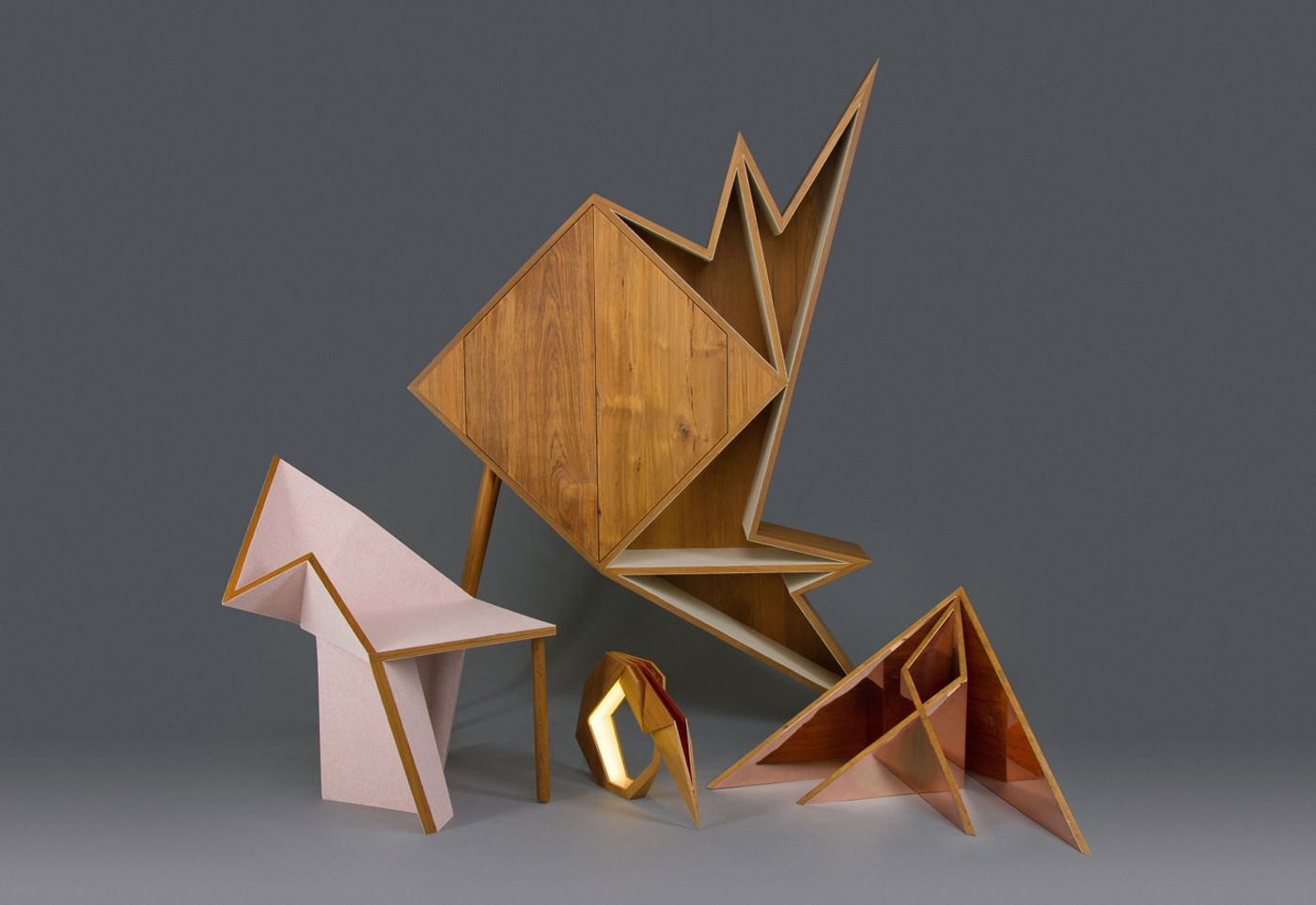 The Oru Series by Aljoud Lootah, inspired by the Art of Paper Folding aka origami. The Oru Series by Aljoud Lootah, inspired by the Art of Paper Folding aka origami.