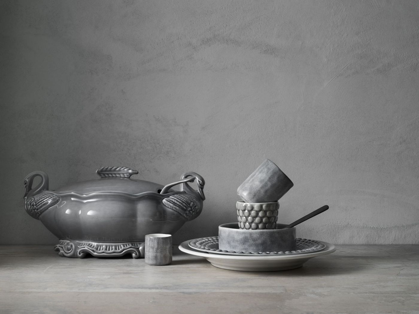 Mateus ceramic tableware collections combined together with the new "Mateus meets Sam Baron meets Yatzer" .Styling by Lotta Agaton.Photo by Fabian Björnstjerna.