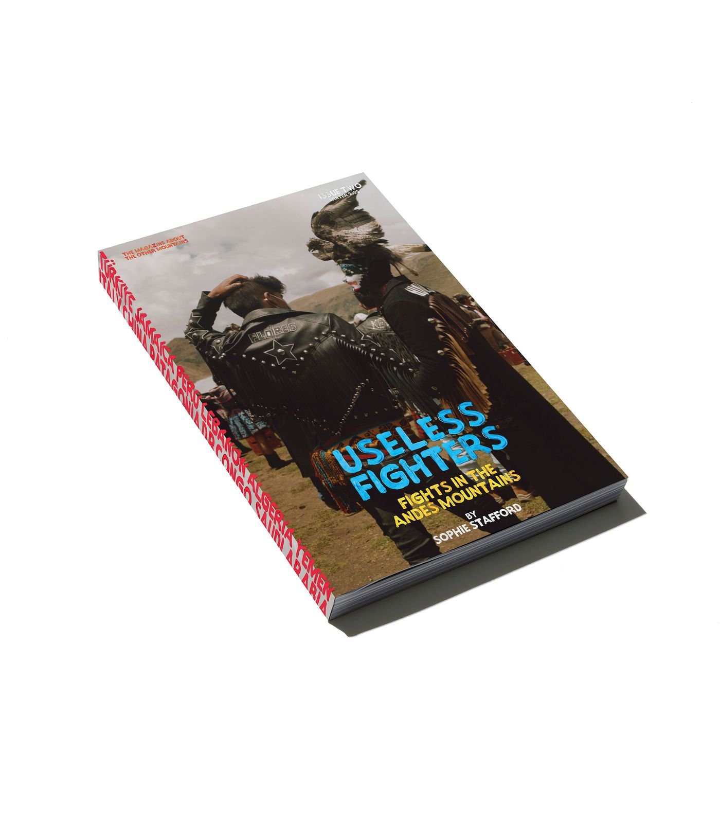 A book titled "Useless Fighters: Fights in the Andes Mountains" by Sophie Stafford, featuring a dynamic cover design.