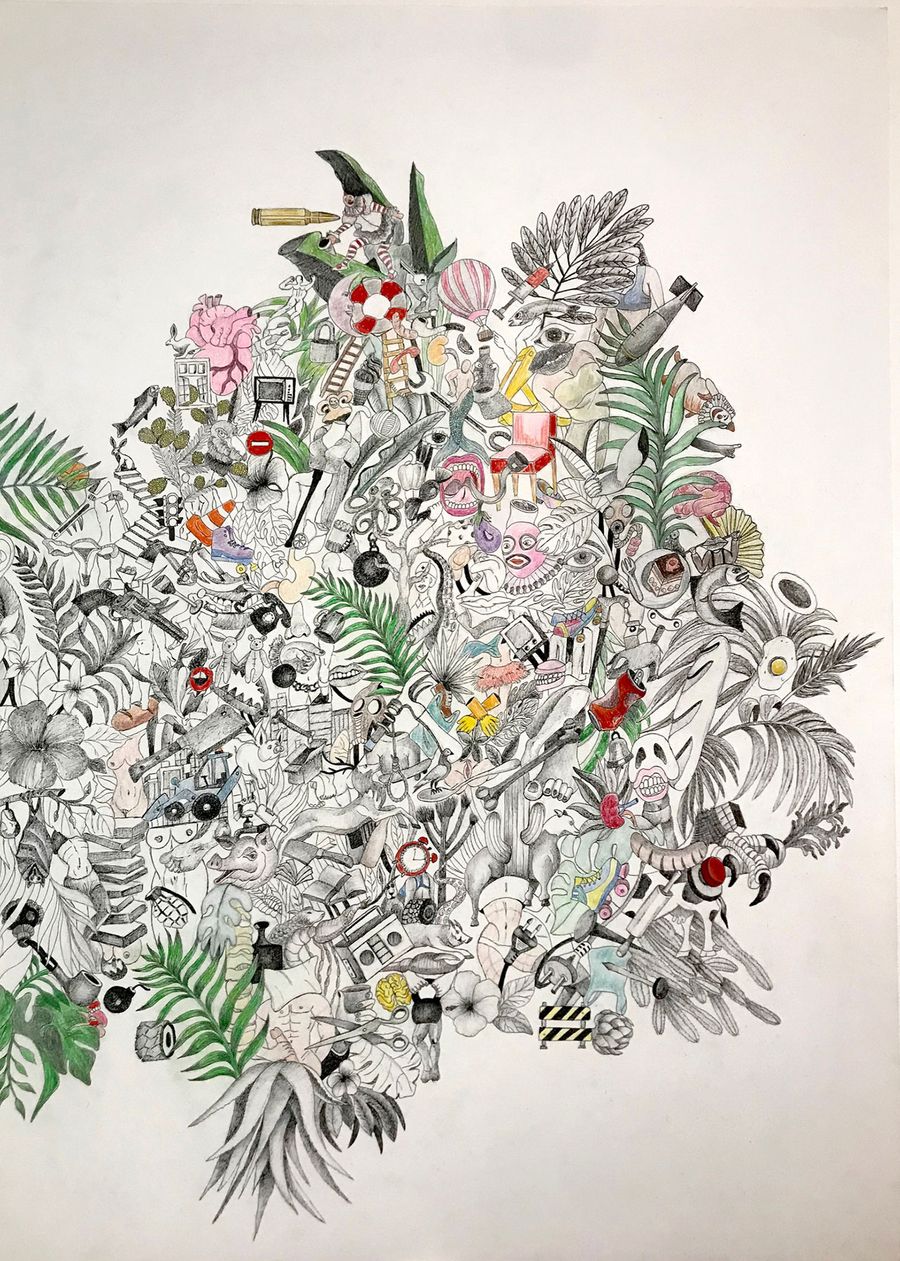Jasmin Rapti.
Disorder (detail).
Courtesy of LTEC Gallery / M.A.M.A Contemporary. Jasmin Rapti.
Disorder (detail).
Courtesy of LTEC Gallery / M.A.M.A Contemporary.