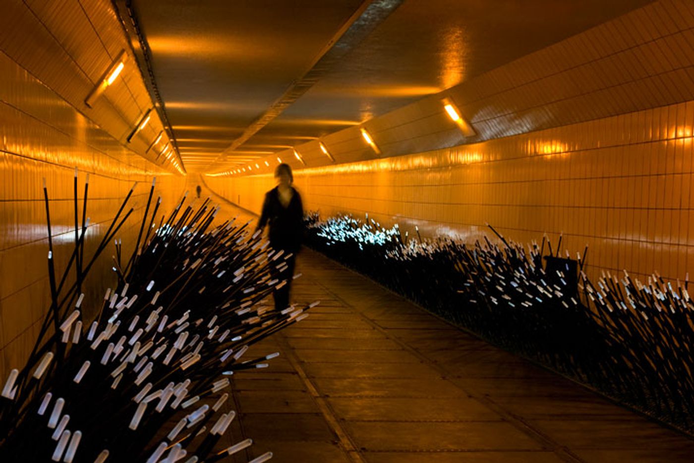 DUNE 4.1 at the Maastunnel in Rotterdam, NL. Photo © Studio Roosegaarde.