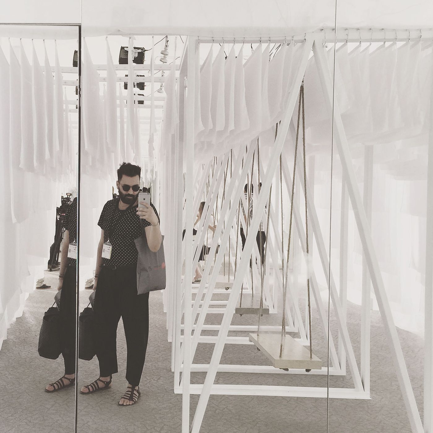 ABWAD: Jordan Pavillion; "The Untitled Swing Project" curated by Arini Creative Platforms. Photo by Costas Voyatzis. ABWAD: Jordan Pavillion; "The Untitled Swing Project" curated by Arini Creative Platforms. Photo by Costas Voyatzis.