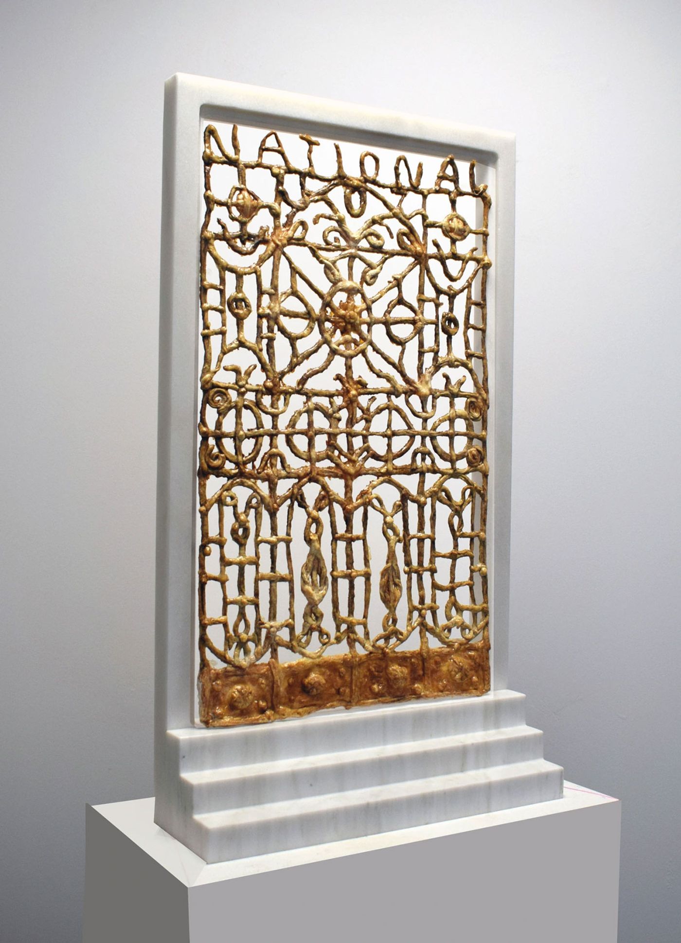 Dionisis Christofilogiannis.
Embroidered riches, 2023. Bread, 35 x 20 x 30cm.
Courtesy of Sealed Earth Gallery.