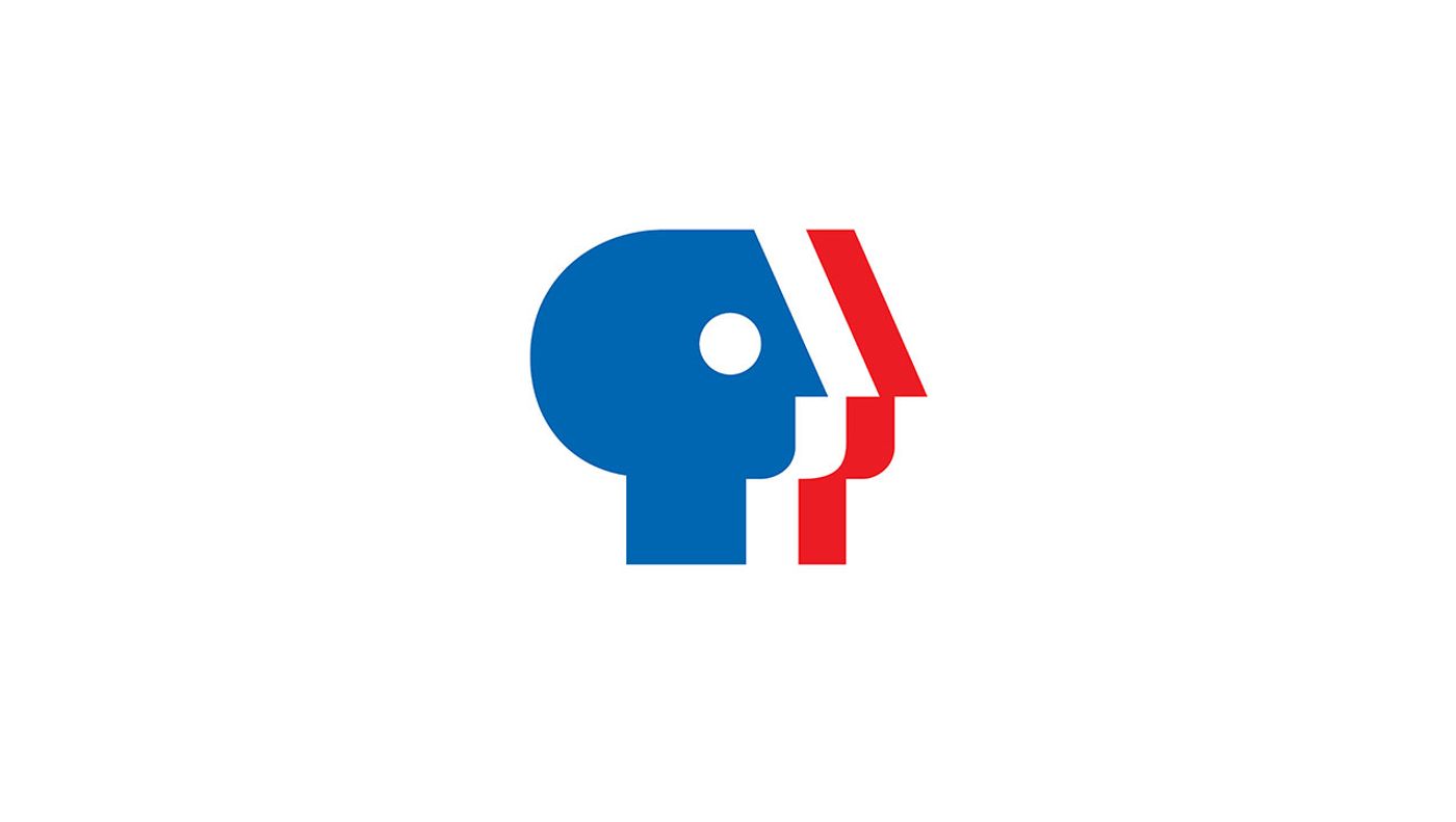 PBS (Public Broadcasting Service) logo © Chermayeff &amp; Geismar &amp; Haviv.