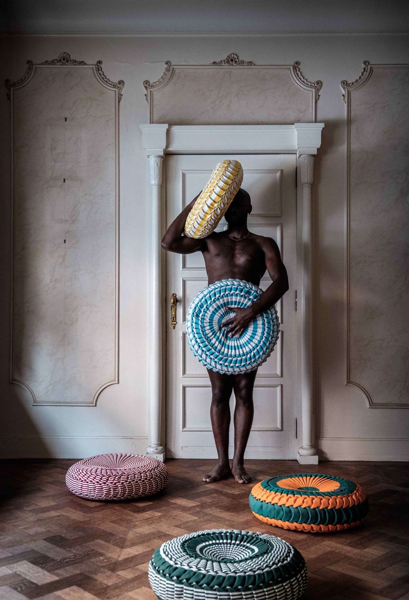 Cushions from the Canadian Smocking and Queen of Sheba collections as featured in the book 'Fearless Living'. Photo © JPDEMEYER&CO. Cushions from the Canadian Smocking and Queen of Sheba collections as featured in the book 'Fearless Living'. Photo © JPDEMEYER&CO.