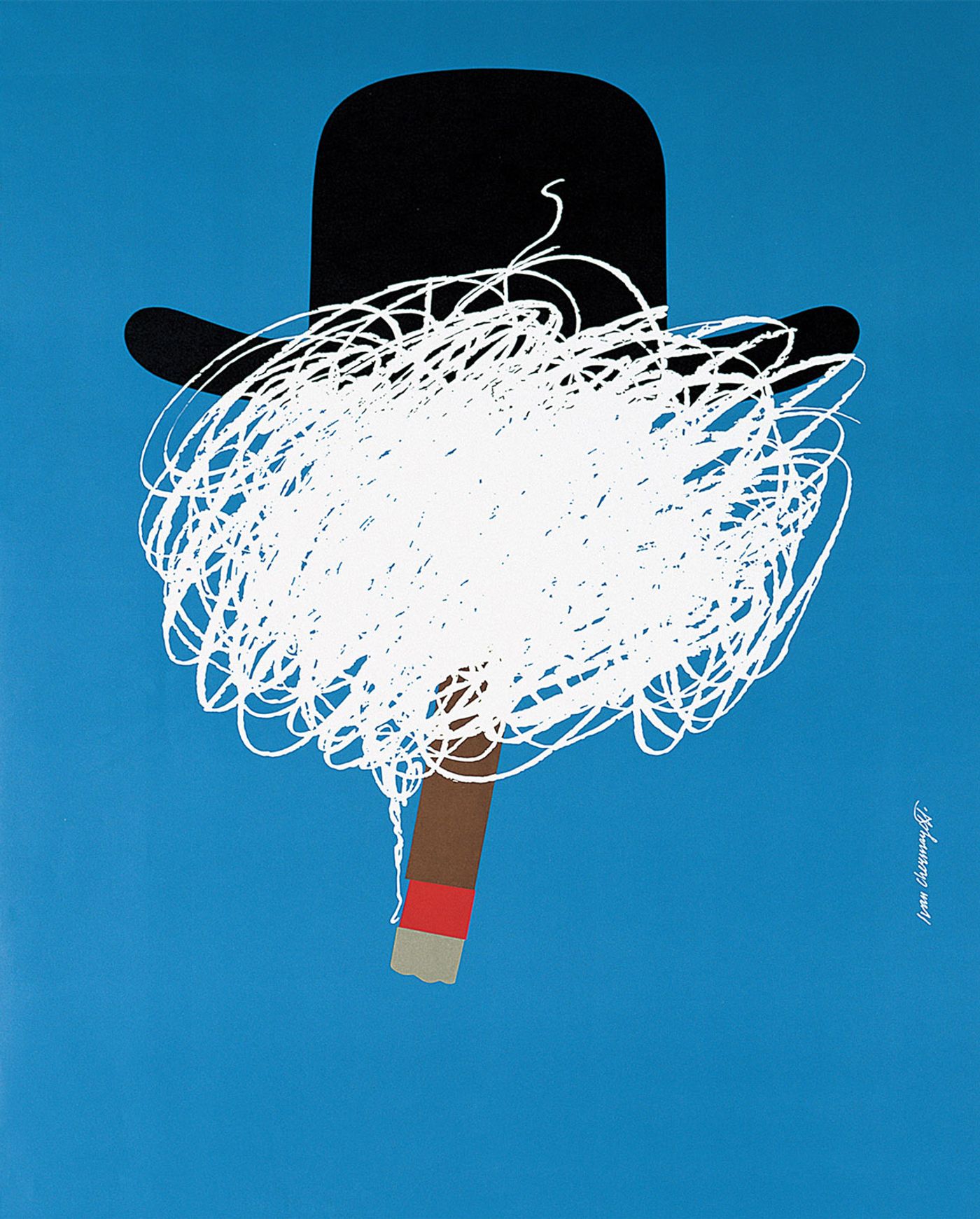 Winston Churchill: The Wilderness Years Poster (detail), 1983 © Chermayeff &amp; Geismar &amp; Haviv.