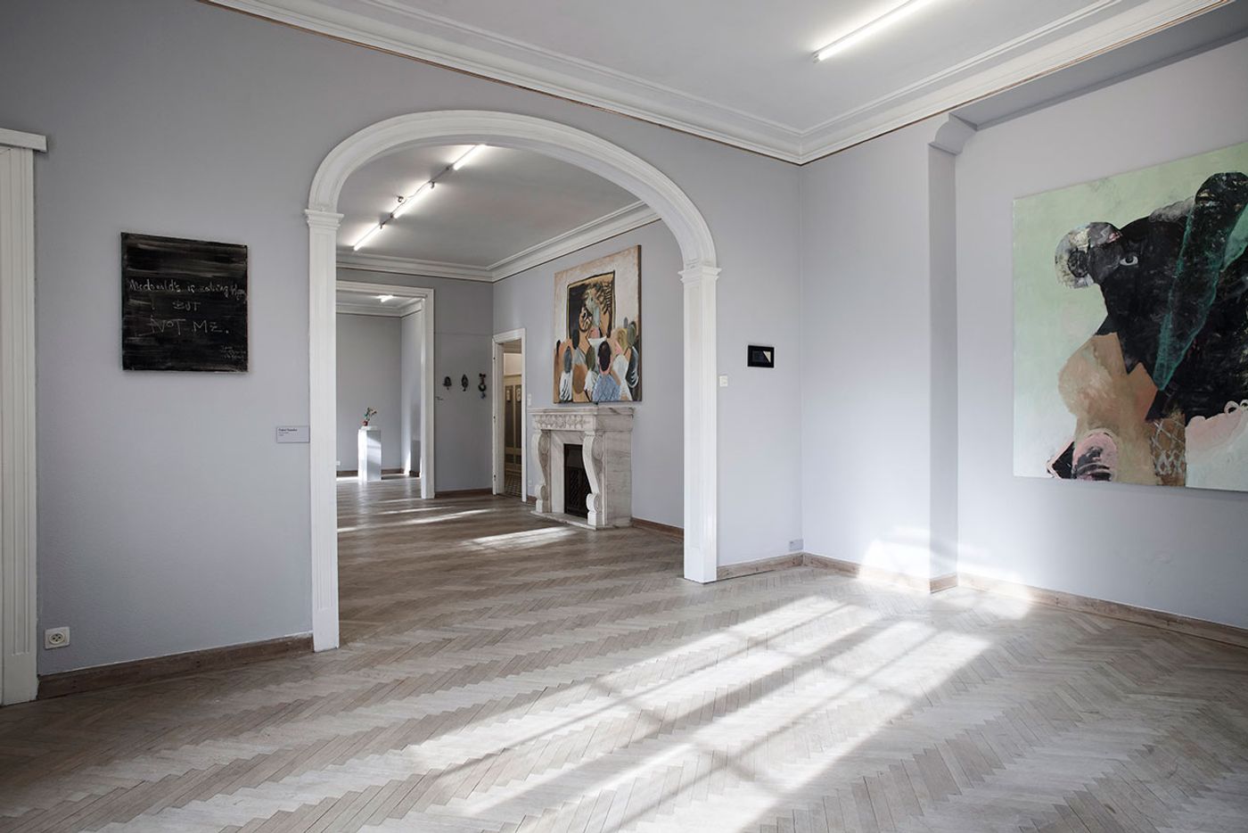 Installation view with works by Fukui Yusuke and József Csató. Photo by Aron Weber.