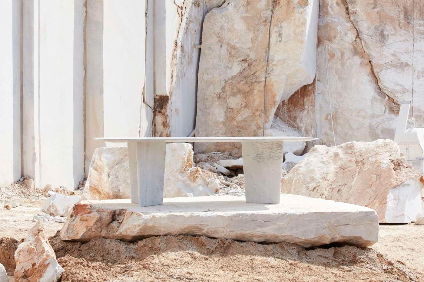 Wyrie designed by Nick Rennie. Elba marble, 1340 x 1340 x 720mm. Part of New Volumes collection by Artedomus. Photo by Sean Fennessy. Wyrie designed by Nick Rennie. Elba marble, 1340 x 1340 x 720mm. Part of New Volumes collection by Artedomus. Photo by Sean Fennessy.