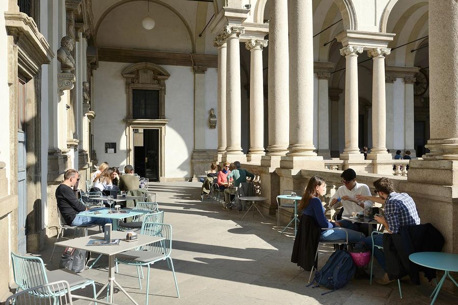 Caffè Fernanda Echos the Magnificent Renovation of Milan's Pinacoteca ...