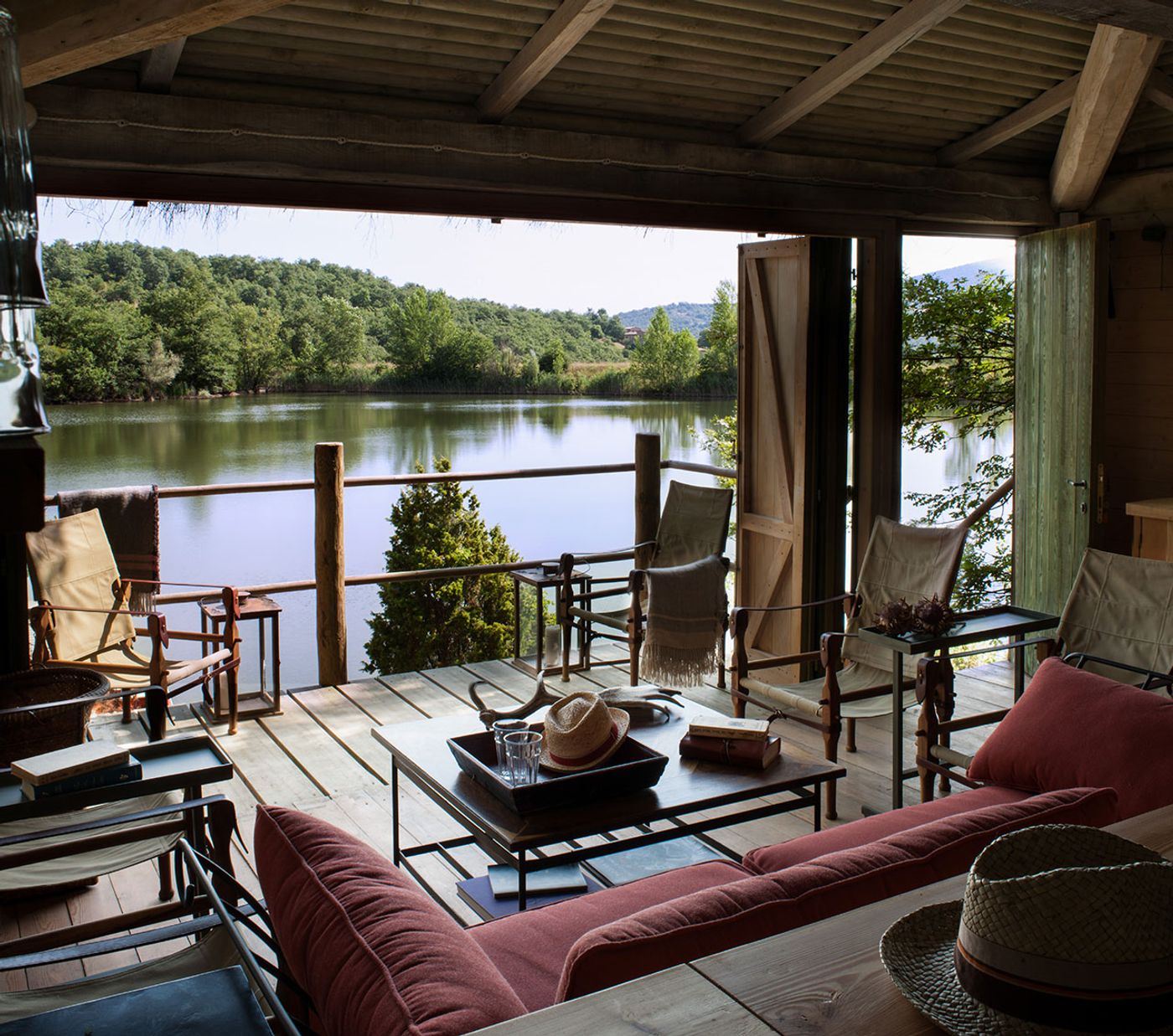 The Reschio Lake Cabin. Photo © Reschio estate. The Reschio Lake Cabin. Photo © Reschio estate.