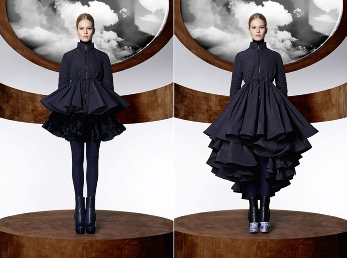 Moncler M by Mary Katrantzou, photo © Moncler. Moncler M by Mary Katrantzou, photo © Moncler.