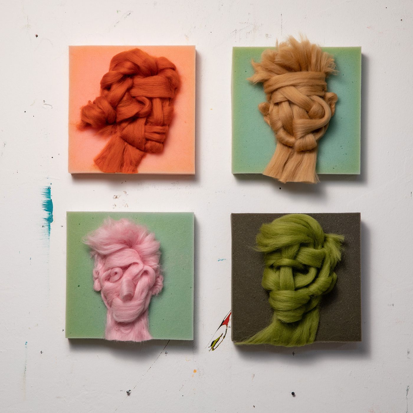 Salman Khoshroo, Wool on Foam Portraits Series, 2020.
Courtesy of the artist. Salman Khoshroo, Wool on Foam Portraits Series, 2020.
Courtesy of the artist.