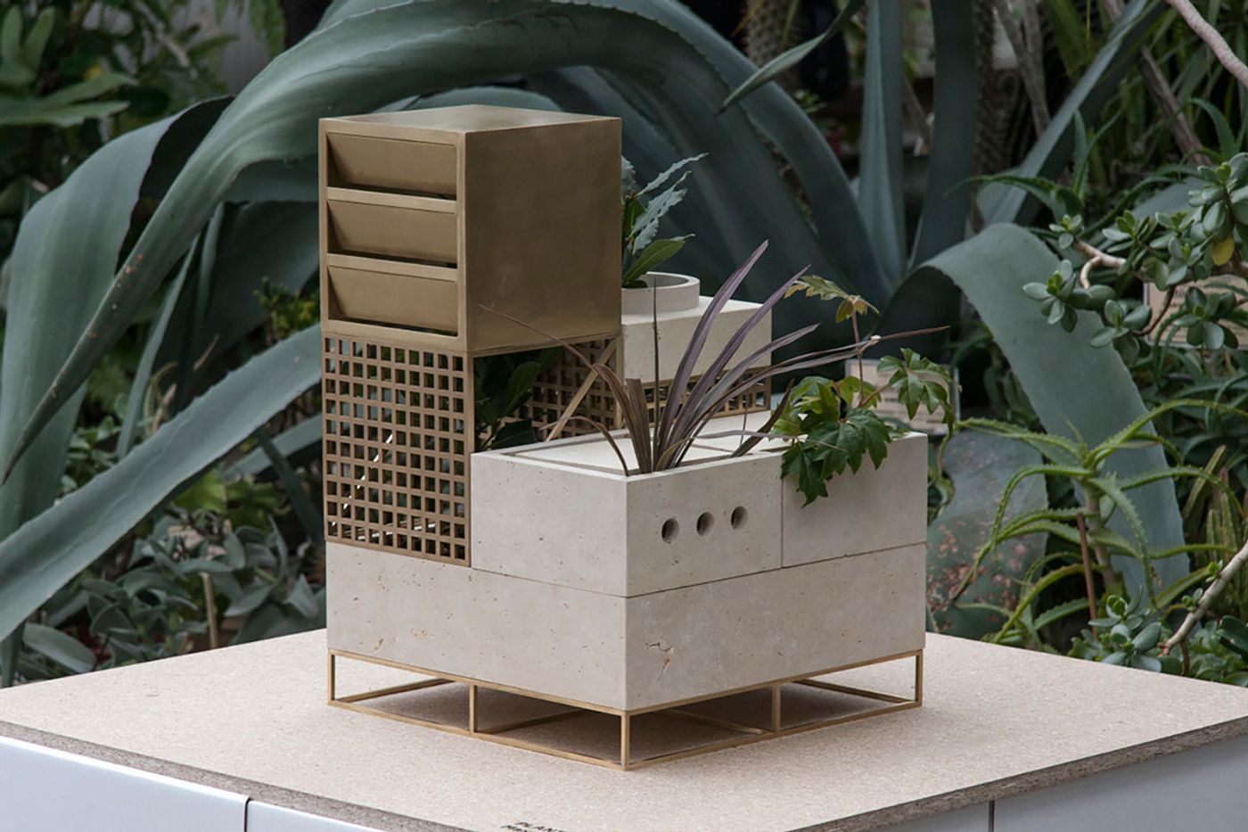 PLANTSCAPE by Maxim Scherbakov for the "Naturalist" show at the GreenHouse of Stockholm Furniture &amp; Light Fair, featuring the works of various Russian designers. Photo by Lesha Galkin.