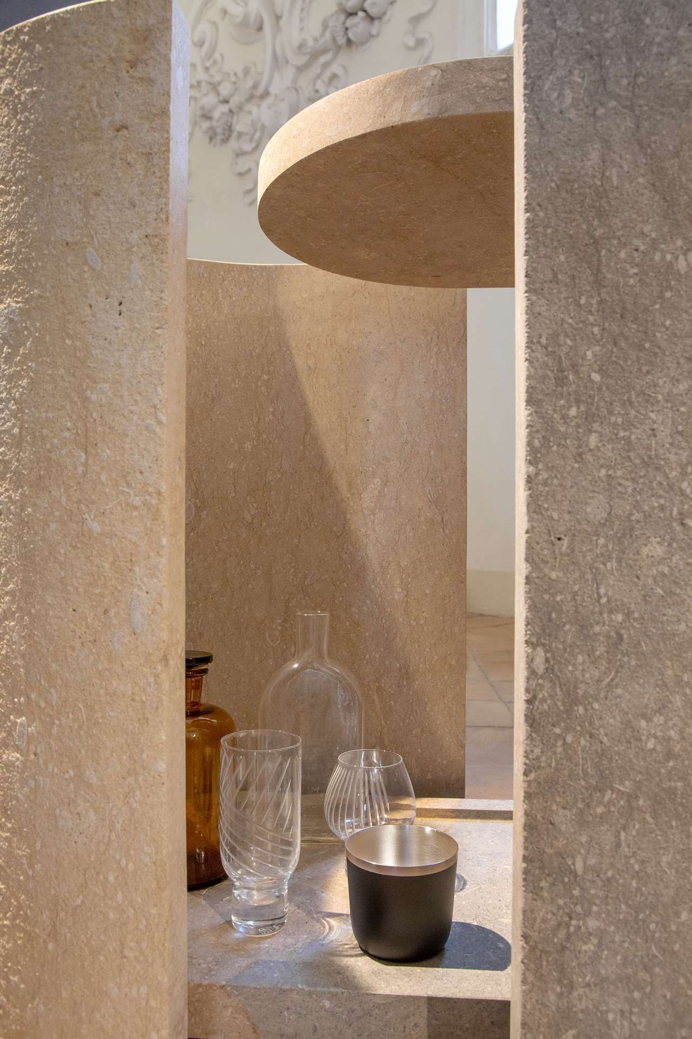 EDIT Napoli exhibition view. BCXSY for Laboratorio Morseletto, Bicolore (mini-bar). Photo © Roberto Pierucci.
