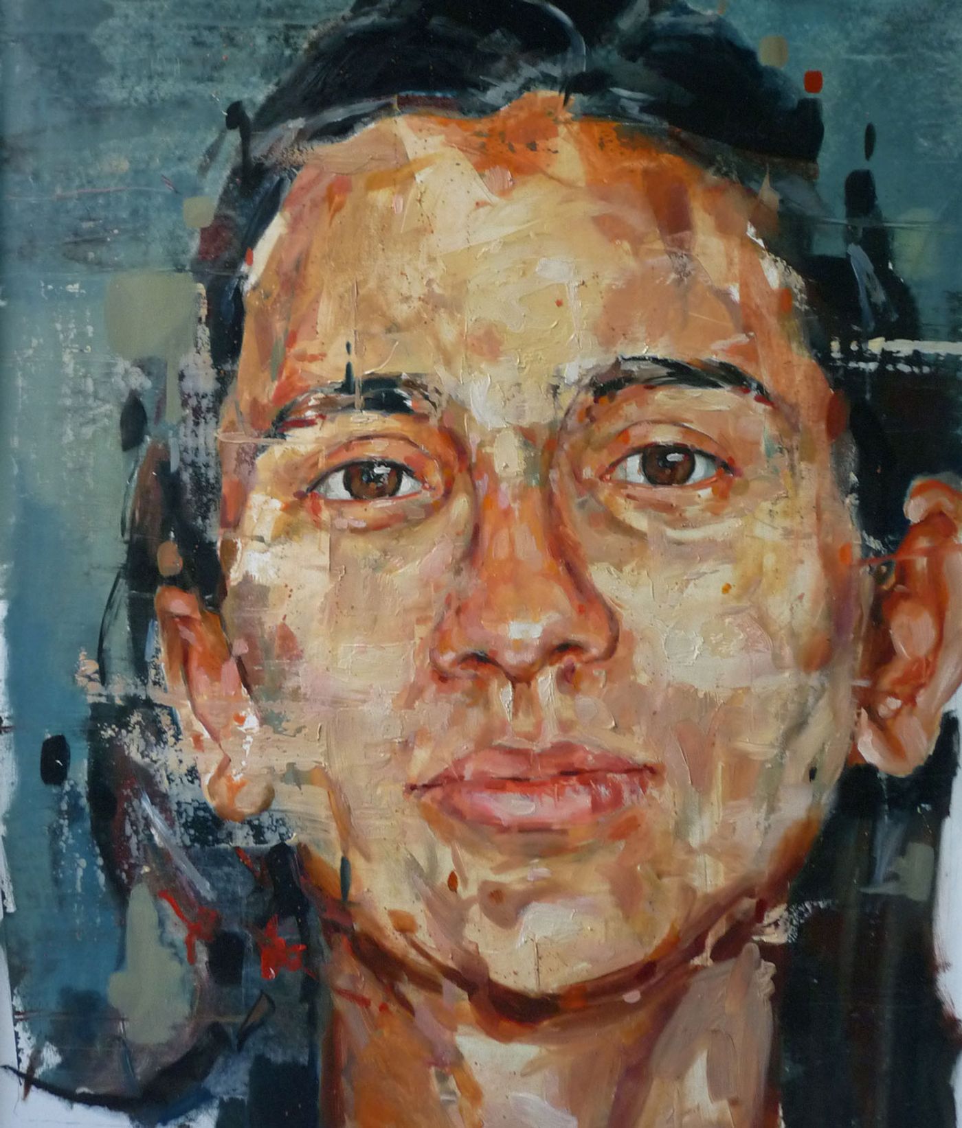 Cesar Biojo, Marta Gomez 3, oil on canvas, 100 x 80 cm, 2012.