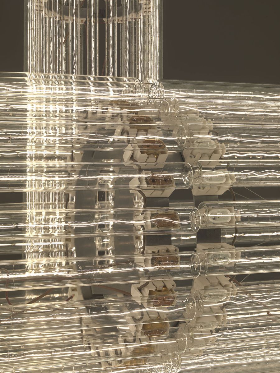 Cerith Wyn Evans, Column (Assemblages) VIII, 2010 (detail) © Cerith Wyn Evans. Courtesy White Cube. Photo: Todd-White Art Photography. Cerith Wyn Evans, Column (Assemblages) VIII, 2010 (detail) © Cerith Wyn Evans. Courtesy White Cube. Photo: Todd-White Art Photography.